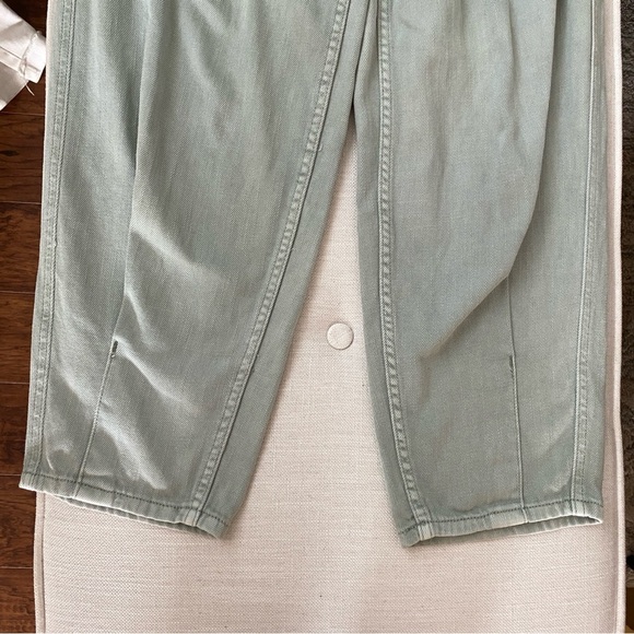 FREE PEOPLE We The Free Light Green Paloma Slouch Barrel Jeans 25 - Picture 7 of 13